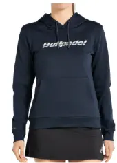 Sweat à capuche bleu femme Bullpadel collection team