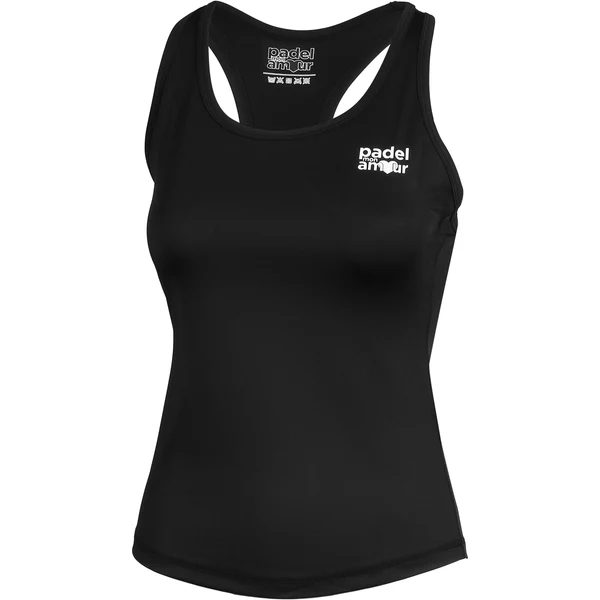 débardeurs Padel mon amour Noir