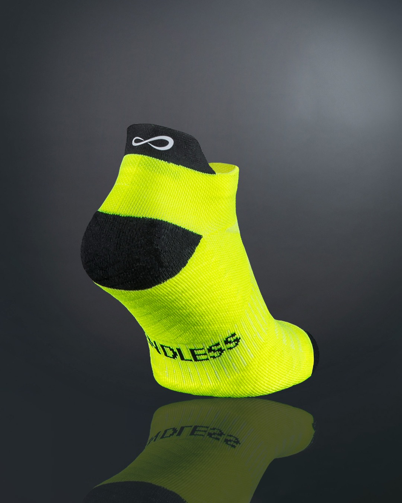 CHAUSSETTE COURTE JAUNE FLUO ENDLESS